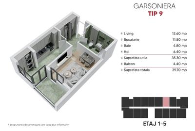 PROMOTIE! Garsoniera cocheta la 15 minute distanta de metrou Berceni - 10