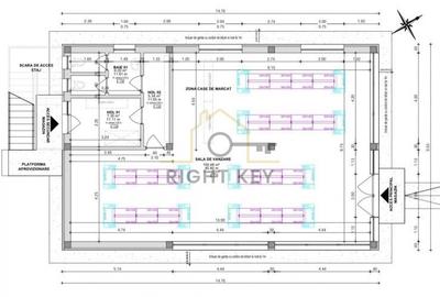 Spatiu comercial P+1, 244 mpu, complet finisat! Utilitati complete! - 13