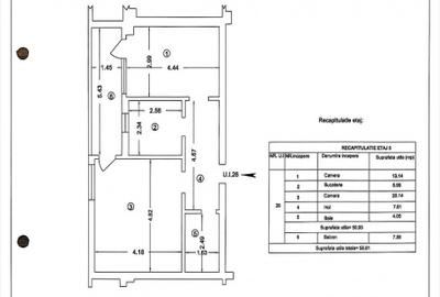 Apartament 2 camere, etaj 5/6, complex Dorobantu - 10