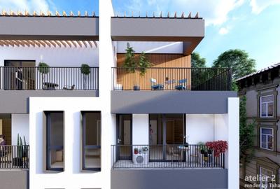 Penthouse 4 camere Dec. 130mp si 220mp construit + 100mp terasa Splaiul Unirii - 4