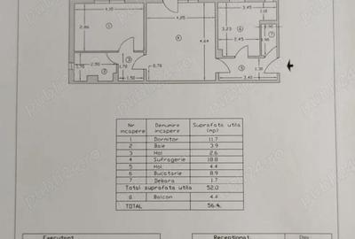 Apartament cu 2 camere semidecomandat în Central - 1