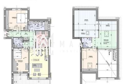 Penthouse pe 2 niveluri I PREDARE LA CHEIE I 4 camere I INTABULAT I 0% Comision - 12