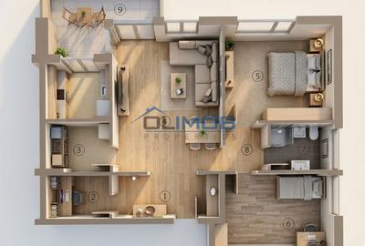 Apartament cu 3 camere, mobilat în Central - 2