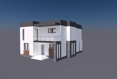 Casa moderna in stil mediteranean, teren 500mp, Cristian - 1