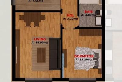 Apartament cu 2 camere semidecomandat în Dobroești - 2