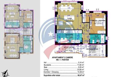 Spațiu comercial, de 61 mp, în 1 Mai - 1