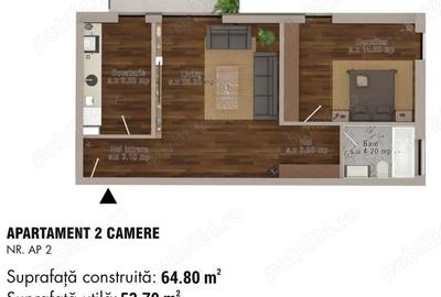 Apartament cu 2 camere decomandat în Central - 2