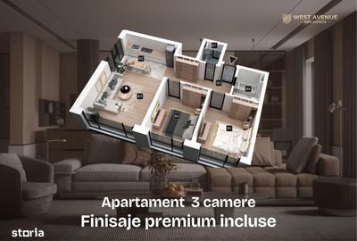 Apartament cu 3 camere în Central - 9