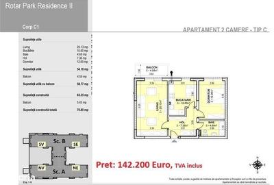 Apartament cu 2 camere decomandat în Chiajna - 2
