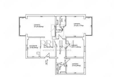 STEAUA - 4 CAM - DECOMANDAT - 2BAI - 2BALCOANE - RENOVAT/UTILAT - CENTRALA - 10