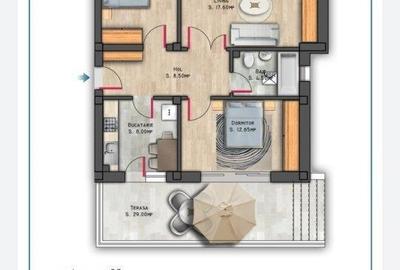Vanzare apartament 2 camere,  Nicolae Grigorescu, bloc 2025 in constructie,  eta - 11