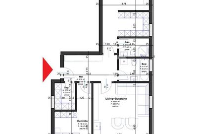 Apartament cu 3 camere decomandat în Tancodrom
