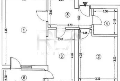Apartament cu 2 camere decomandat în Militari