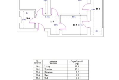 Apartament cu 2 camere în Titan