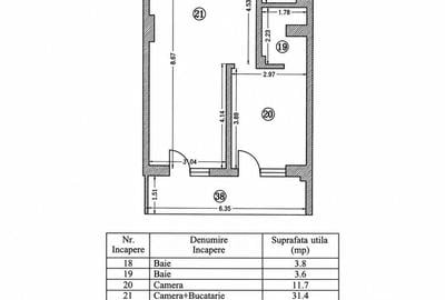 Apartament cu 2 camere în Central