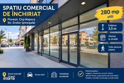 Spațiu comercial, de 280 mp, în Florești