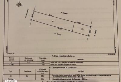 Casă cu 3 camere cu Teren 740 Mp în Km 5