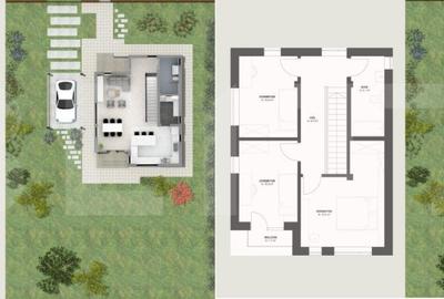Casă individuală cu 4 camere cu Garaj în Mihai Viteazu - 7