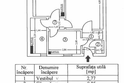 Apartament cu 2 camere decomandat în Gara de Nord