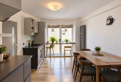 Apartament cu 3 camere decomandat, mobilat în Borhanci