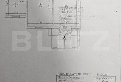 Apartament cu 2 camere nedecomandat în Nicolina
