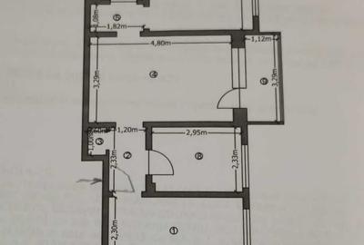Apartament cu 3 camere semidecomandat în Central - 6