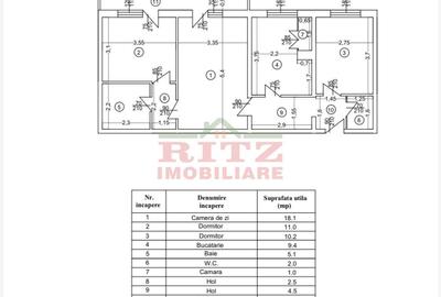 Apartament cu 3 camere semidecomandat în Central - 1