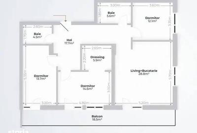 Apartament cu 4 camere în Central - 2