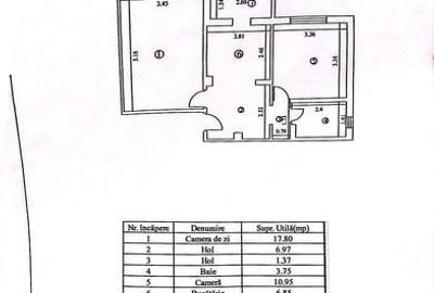 Apartament cu 2 camere decomandat în Traian