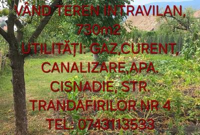 Teren de 730 mp, în Central