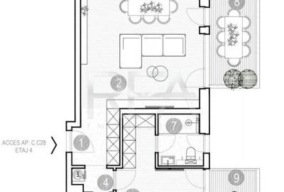 Apartament cu 2 camere semidecomandat în Grivița