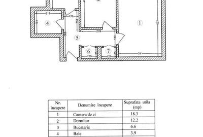 Apartament cu 2 camere decomandat în Tineretului