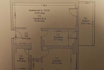 Apartament cu 2 camere decomandat, mobilat în Theodor Pallady - 8