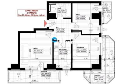 Apartamente noi cu 3 camere de vanzare in Iasi situate pe zona Copou - 9
