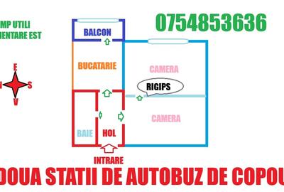 Apartament cu 2 camere decomandat, mobilat în Alexandru cel Bun - 3