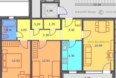 Apartament cu 3 camere decomandat în Tei - 2