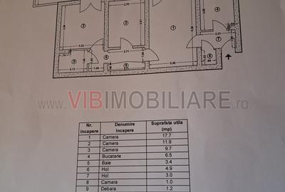 Apartament cu 3 camere semidecomandat în Titan - 11