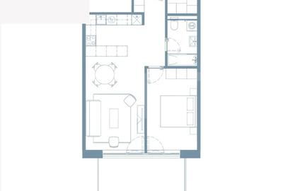 Apartament cu 2 camere semidecomandat în Semicentral - 2