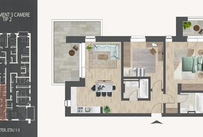 Metrou Nicolae Teclu Apartament 3 Camere Bloc Nou Theodor Pallady - 6