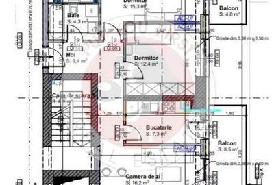 Apartament cu 3 camere decomandat în Titan - 1