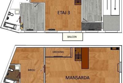 Apartament cu 4 camere decomandat în Contactoare - 2