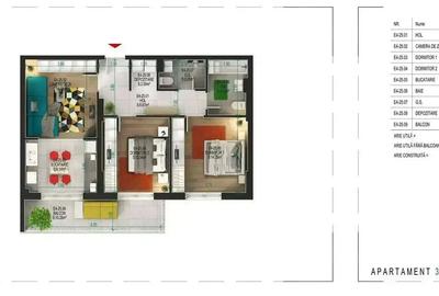 3 camere la 5 minute de Metrou 0% comision FINALIZAT, zona 1 Decembrie - 6