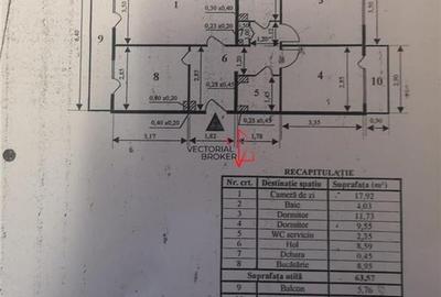 Apartament cu 3 camere decomandat în Basarabia - 9