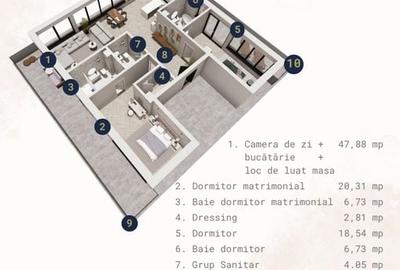 Berlin 5 Un etaj doar pentru tine – penthouse boutique în Tomis Plus - 2