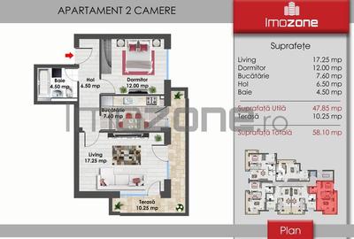 Drumul Taberei, 2 Camere, Decomandat, 700 m metrou Raul Doamnei, 2/4, 58mp, lift - 6