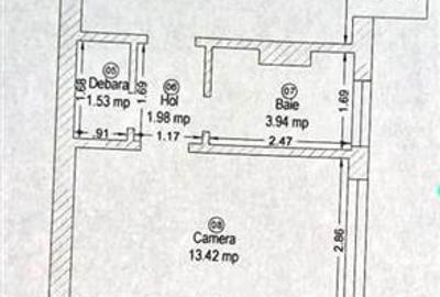 Apartament cu 2 camere semidecomandat în Tipografilor - 7