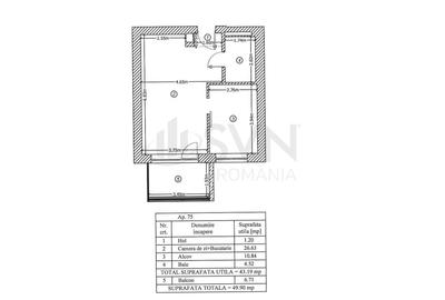 Apartament cu 2 camere semidecomandat, mobilat în Domenii - 9
