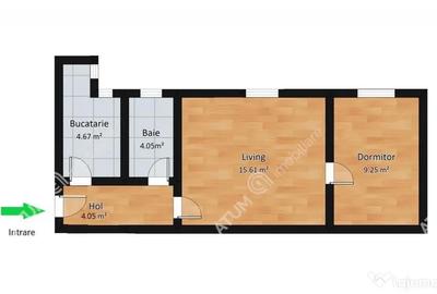 Apartament cu 2 camere nedecomandat în Cedonia - 7