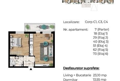 Apartament cu 2 camere decomandat în Berceni - 6