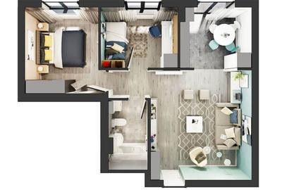 Apartament cu 3 camere, mobilat în Vest - 5